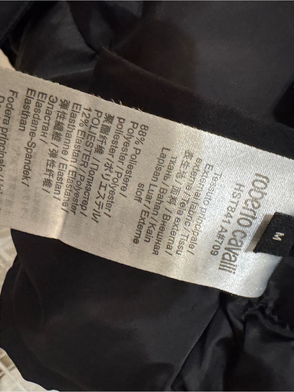 Roberto Cavalli Black Hooded Lightweight Jacket Medium - Picture 10 of 13